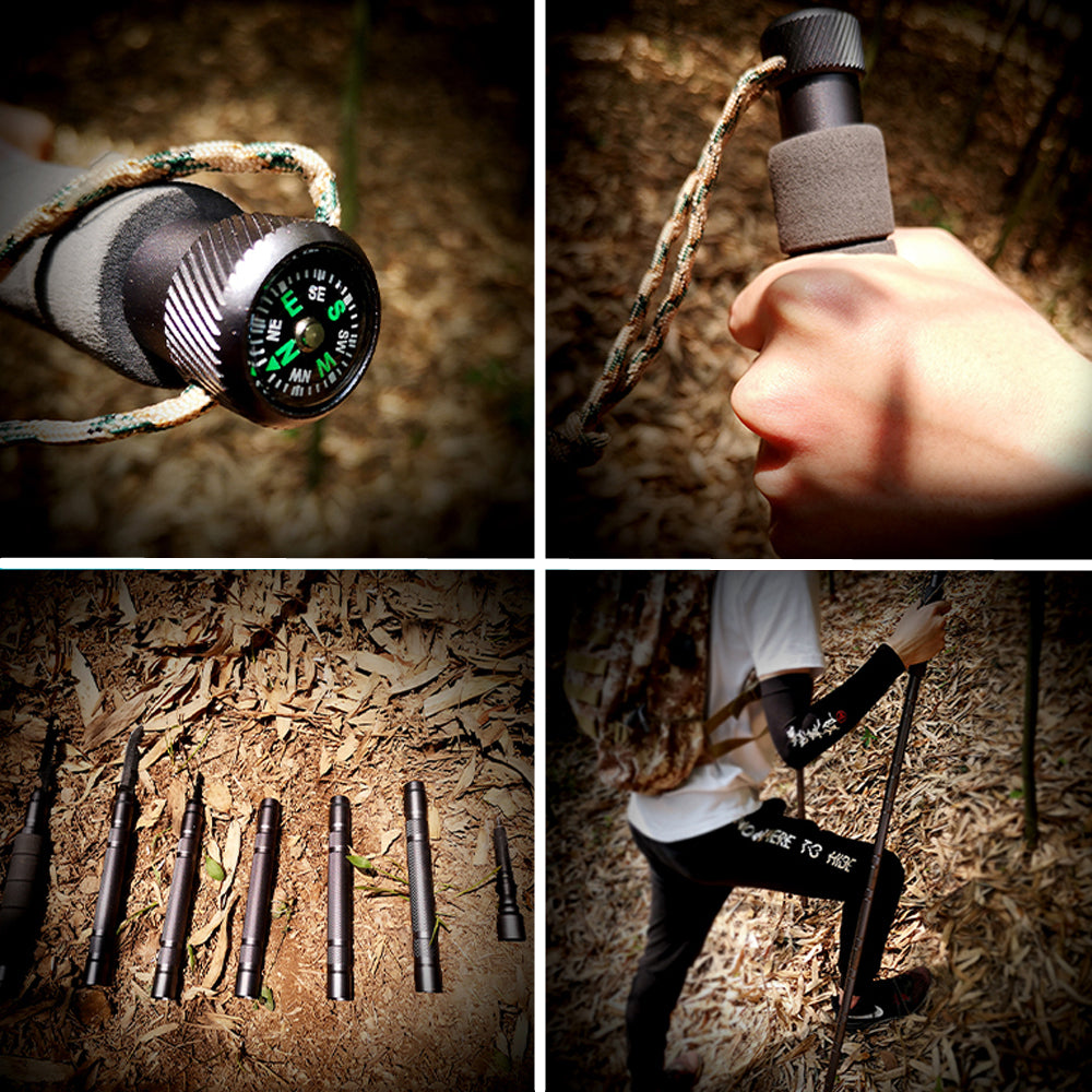 HYPERANGER Detachable and Lightweight Hiking Pole - Outdoor Trekking Walking Stick