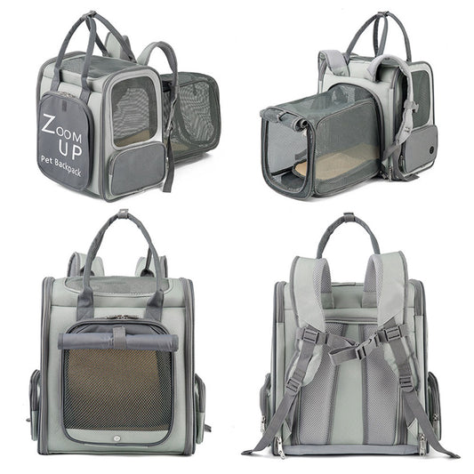 PETSWOL Expandable Pet Carrier Backpack