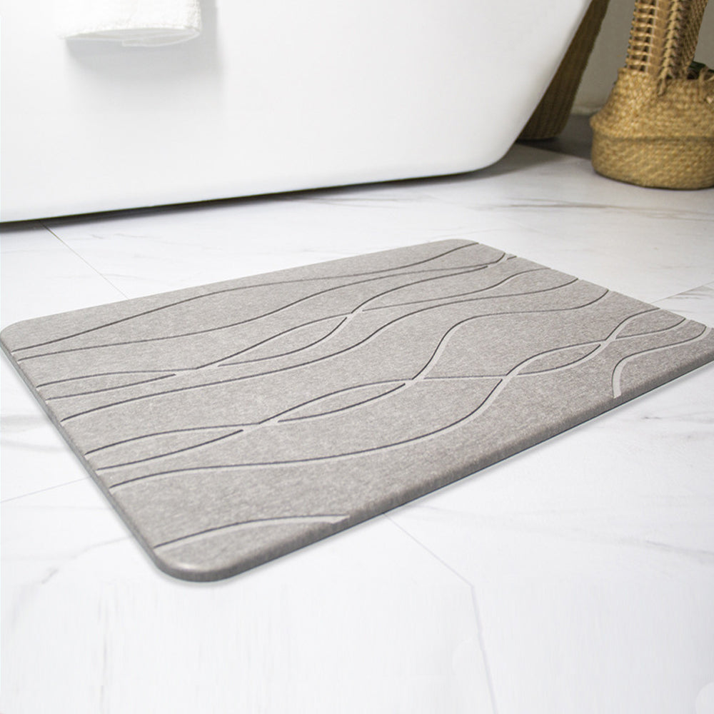 COMFEYA Stone Bath Mat Diatomaceous Earth Bath Mat - Fast-Drying, Non-Slip, and Eco-Friendly