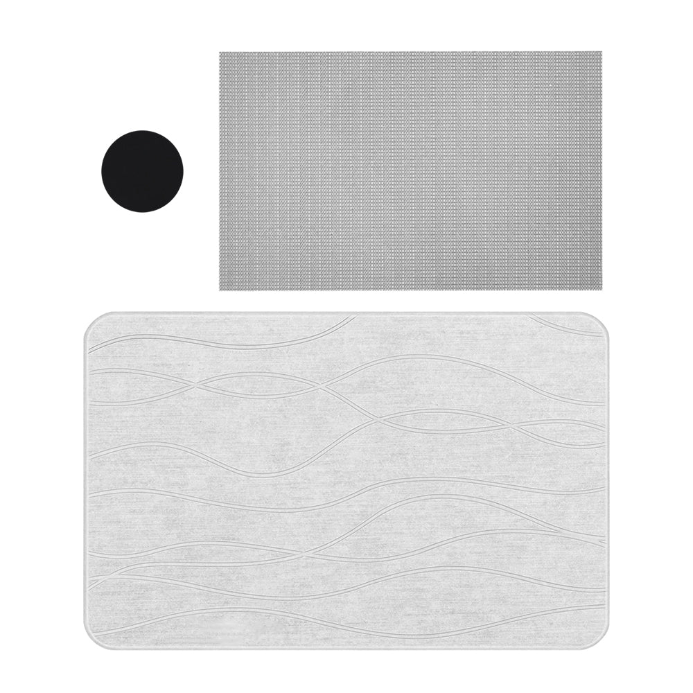 COMFEYA Stone Bath Mat Diatomaceous Earth Bath Mat - Fast-Drying, Non-Slip, and Eco-Friendly