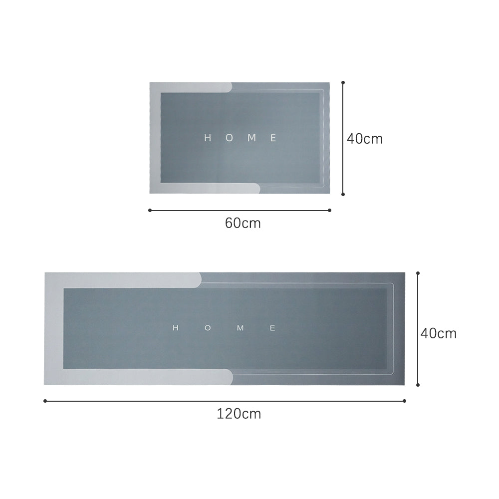 COMFEYA 2 Pack Quick Dry Absorbent Diatomite Bath Mat Set