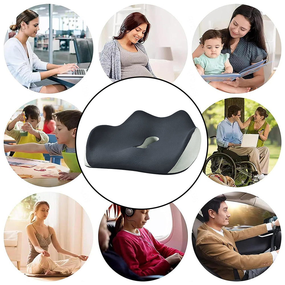 COMFEYA Ergonomic Design Memory Foam Seat Cushion