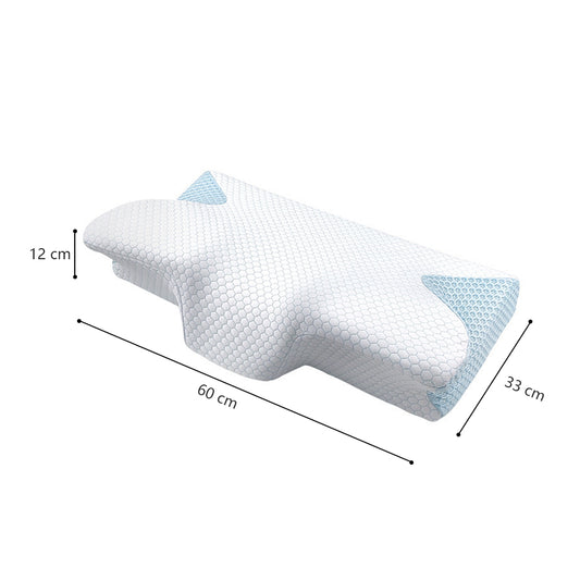 COMFEYA Cervical Neck Pillow for Pain Relief Sleeping - Orthopedic Contour Memory Foam Pillow with Cooling Pillow Covers