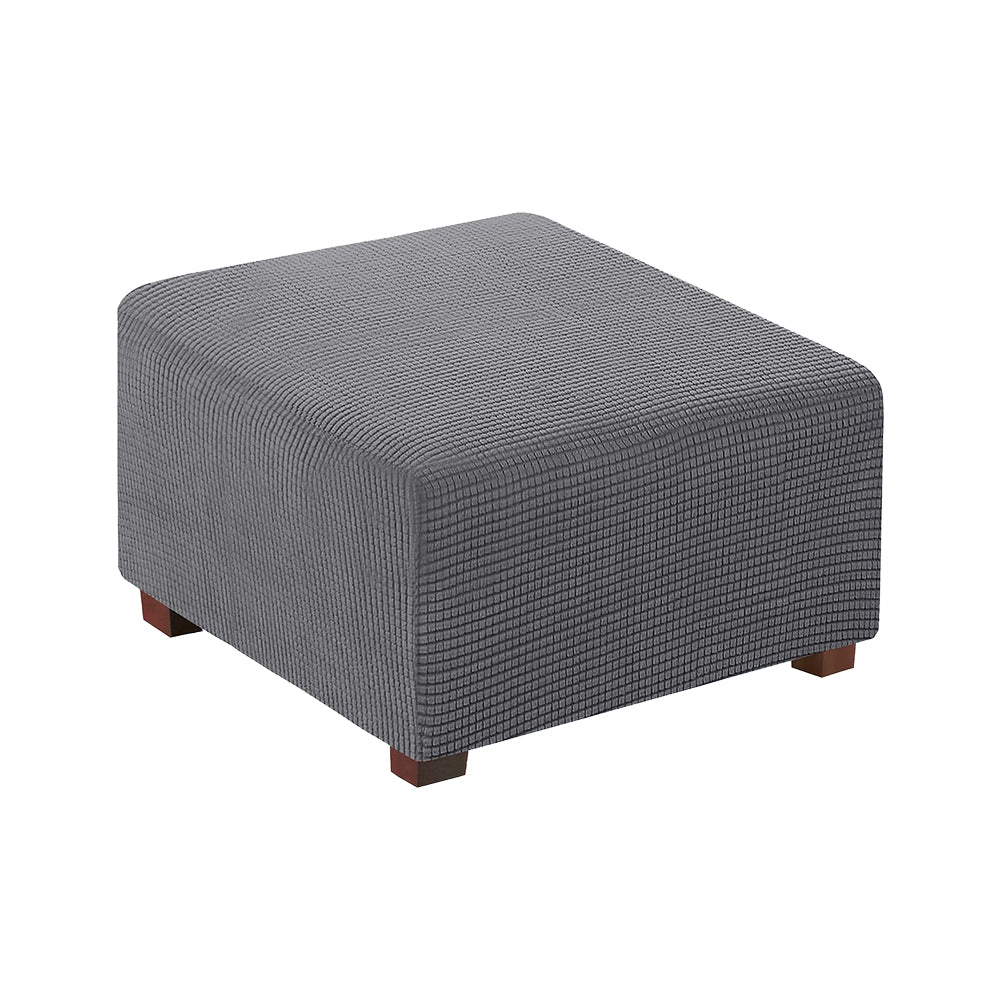 COMFEYA Square Ottoman Cover Premium Furniture Protector with Elastic Bottom