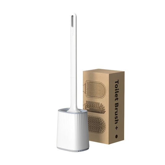 CLEANFOK Toilet Brush with Ventilated Holder - Odor-Free, Durable, and Hygienic