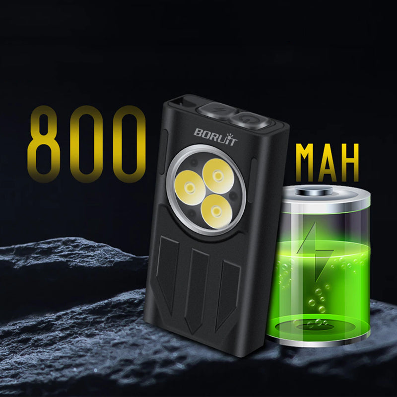 Waterproof LED Light Keychain Torch Lamp Flashlight USB Rechargeable