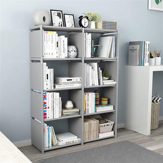 STORFEX 8-Grid Assembled Bookshelves Storage Rack