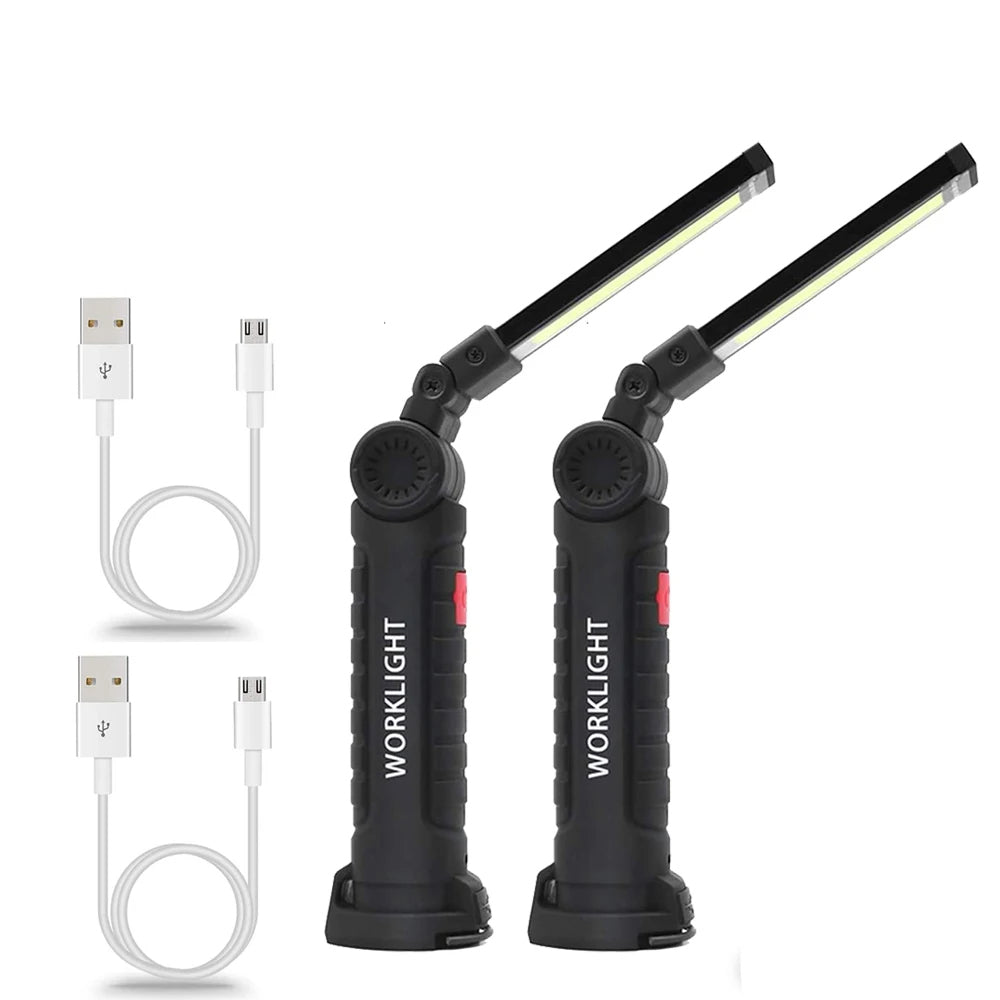 Hangable Versatile Rechargeable COB LED Work Light with Magnetic Base