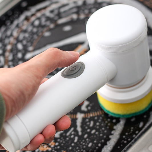 Electric Spin Scrubber With 5 Replaceable Brush Head Power
