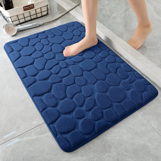 Cobblestone Design Quick Drying 3D Non-Slip Bath Mat