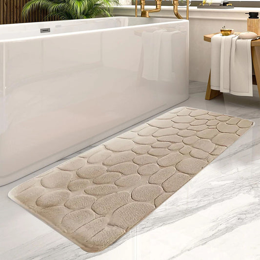 Ultra Absorbent Long Bathroom Floor Mat Anti-Slip Bathtub Rug for Home Decoration