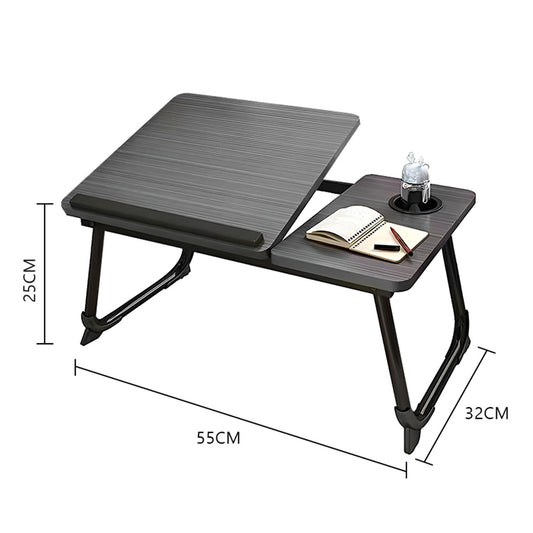 COMFEYA Adjustable Laptop Desk for Bed or Couch - Ergonomic Lap Desk with Cup Holder