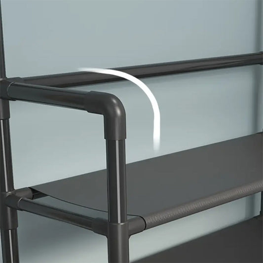 STORFEX 4-Tier 3-in-1 Coat Hanger and Shoe Rack - Organize Your Entryway with Style