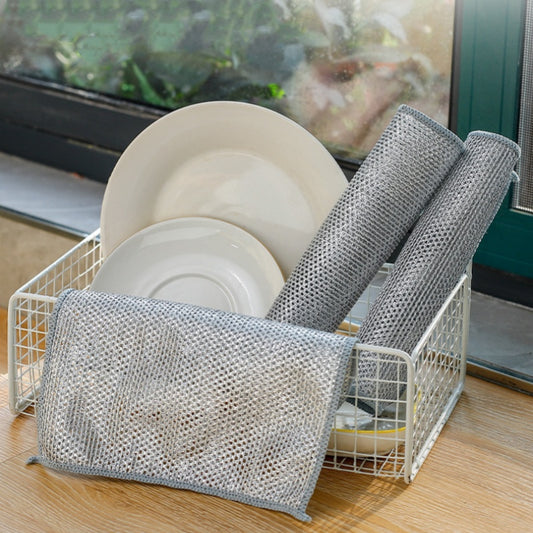 Double-layer Steel Wire Cloth Cleaning Cloths