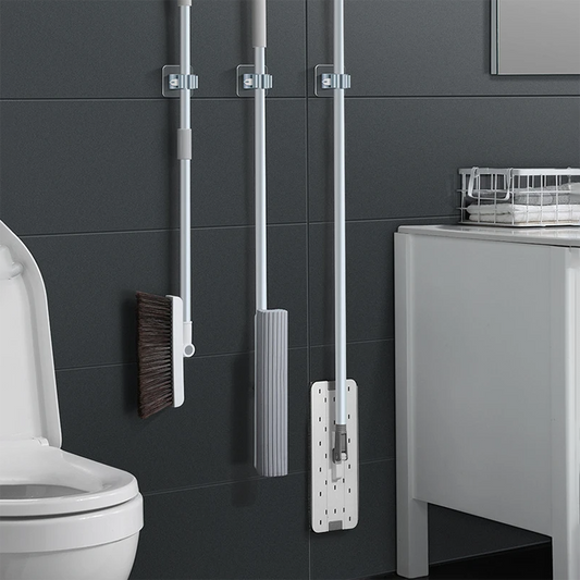 4PCS Wall Mounted Mop Organizer Holder