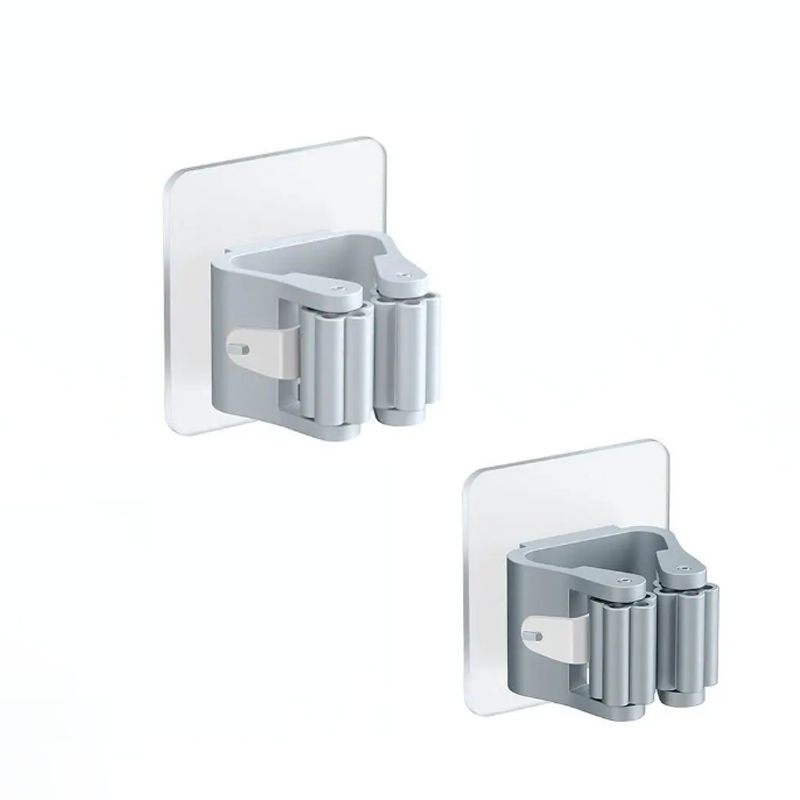 4PCS Wall Mounted Mop Organizer Holder