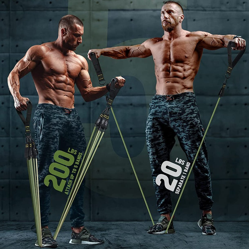 5-Piece Fitness Resistance Band Set