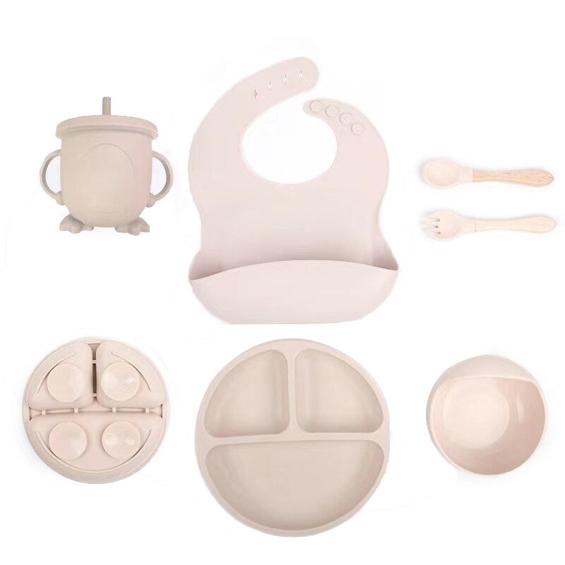 6-Piece Silicone Children's Meal Training Set Cutlery