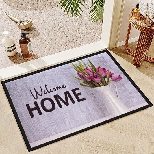 40x60cm 3D Wood Grain Flower Floor Mat Entrance Door Mat