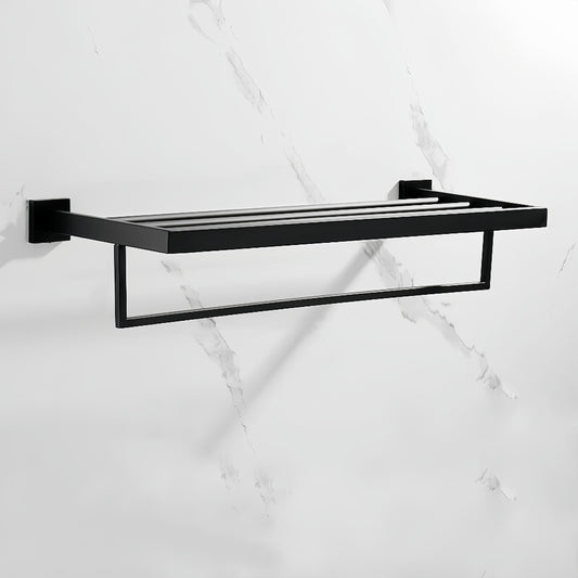 2 Layers Stainless Steel Towel Shelf Storage Rack Rail