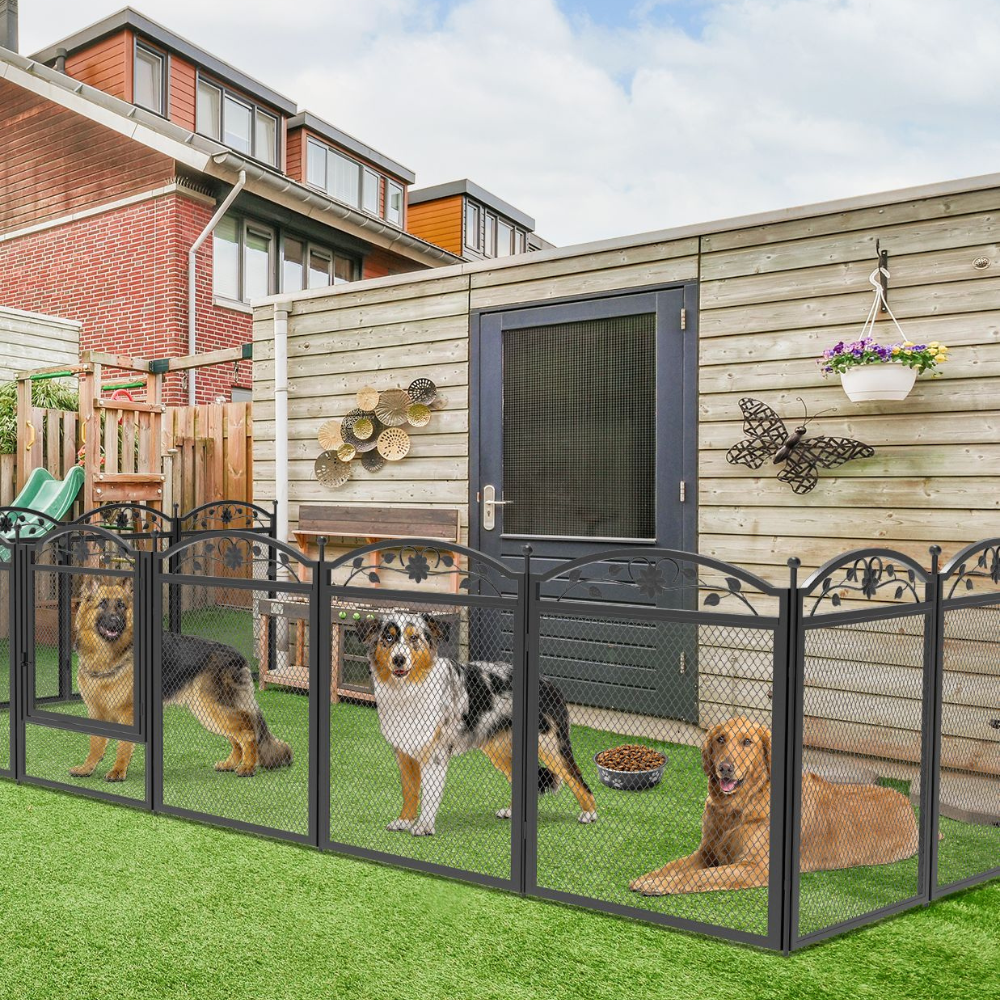 Detachable Dog Playpen Fence Puppy Kennel Cage with Waterproof Fertility Pad
