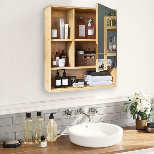 Wall Mounted Bathroom Medicine Cabinet with Storage