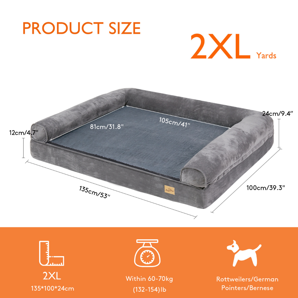 Orthopedic Pet Mattress Couch Sleeping Bed Cushion with Removable Washable Cover