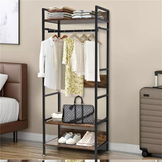 Hanging Garment Storage Coat Rack Clothes Stand