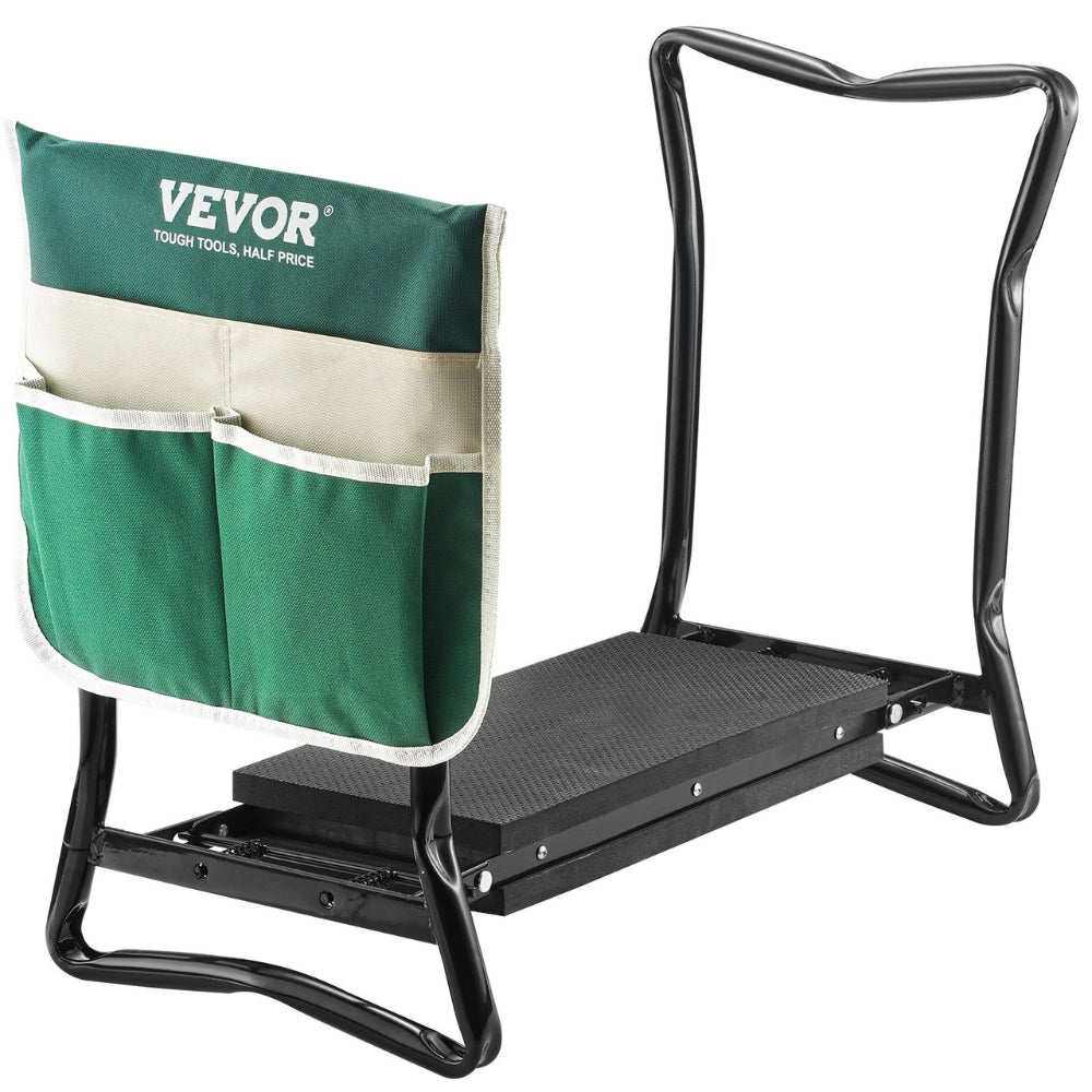 Garden Kneeler and Seat Foldable Garden Stool Kneeling Bench for Gardening with Tool Bag