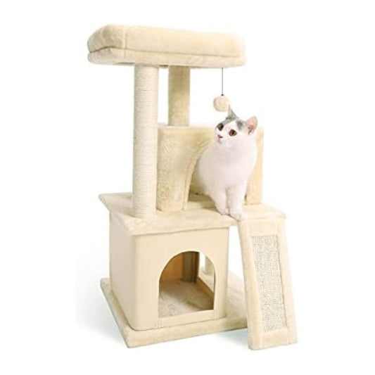 Cat Tree House Condo Cat’s Activity Center with Double Condo