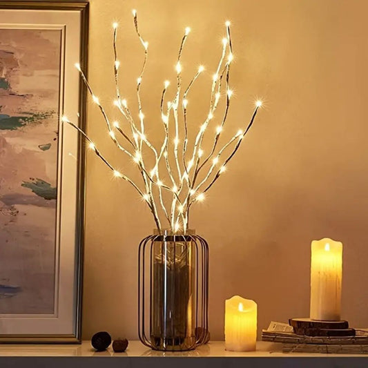 LED White Birch Branch Light for Festive Home and Wedding Decor