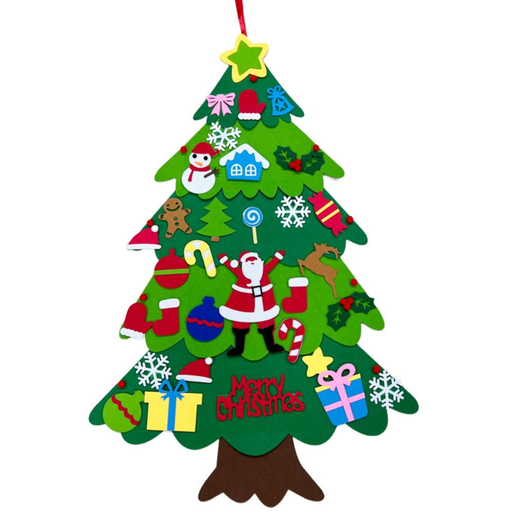 DIY Felt Christmas Tree Christmas Decoration for Home New Year Christmas Ornaments