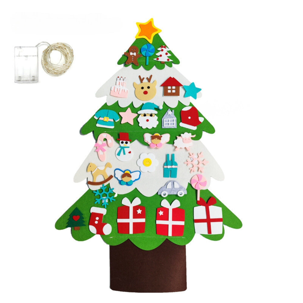 DIY Felt Christmas Tree Christmas Decoration for Home New Year Christmas Ornaments