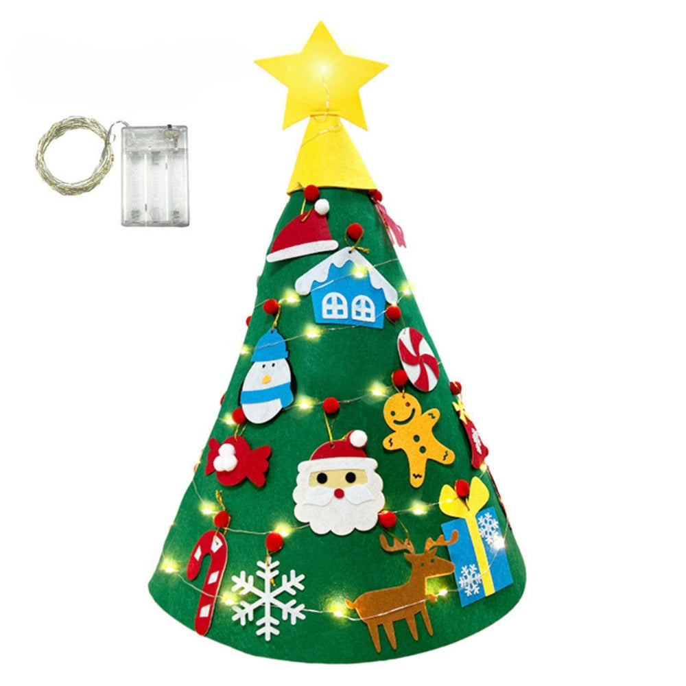 DIY Felt Christmas Tree Christmas Decoration for Home New Year Christmas Ornaments