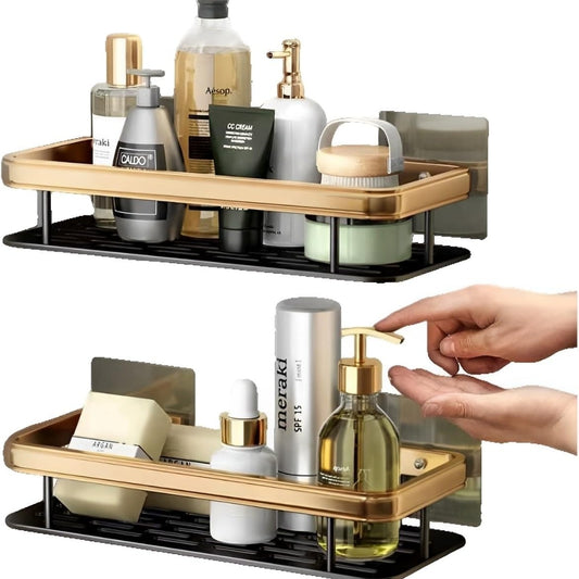 Non perforated Bathroom Shelf Floating Shelf for Wall Shelves Shower Bathroom Corner Shelf