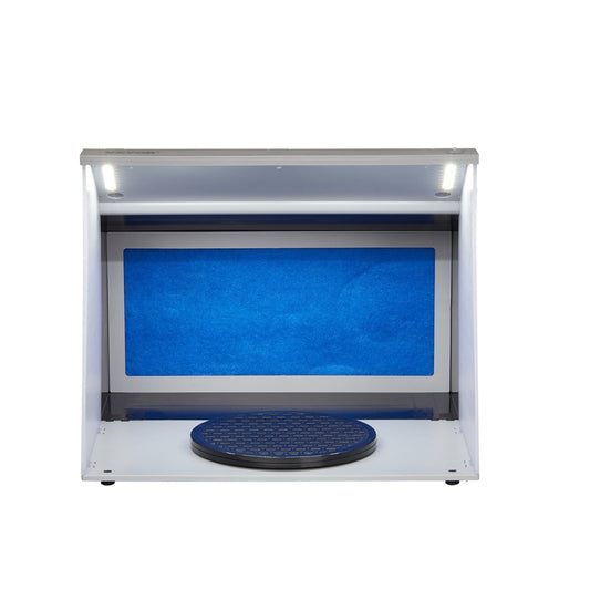 Airbrush Spray Booth Portable Hobby Airbrush Paint Spray Booth Kit with 4 LED Light Powerful Dual Exhaust Fans