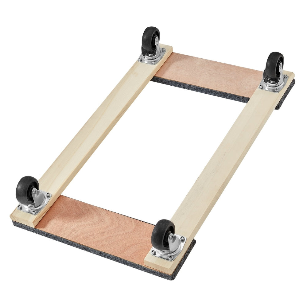Furniture Moving Pallet Trolley Industrial Machinery Mover with PP Swivel Casters for Transporting Cargo Fridge