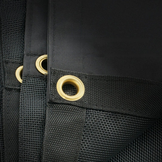 PVC Dump Truck Tarp Folding Mesh Awning Tarpaulin Rainproof Cloth Double Pockets Trailer Shade for Outdoor Garden