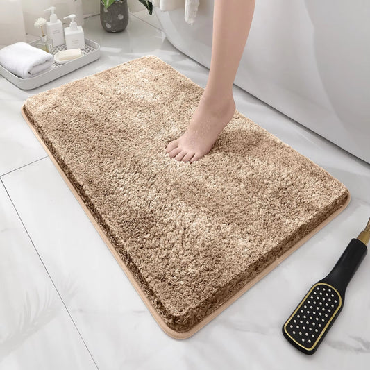 Soft Comfortable Thick Plush Floor Mat Bathroom Floor Rug Anti Slip