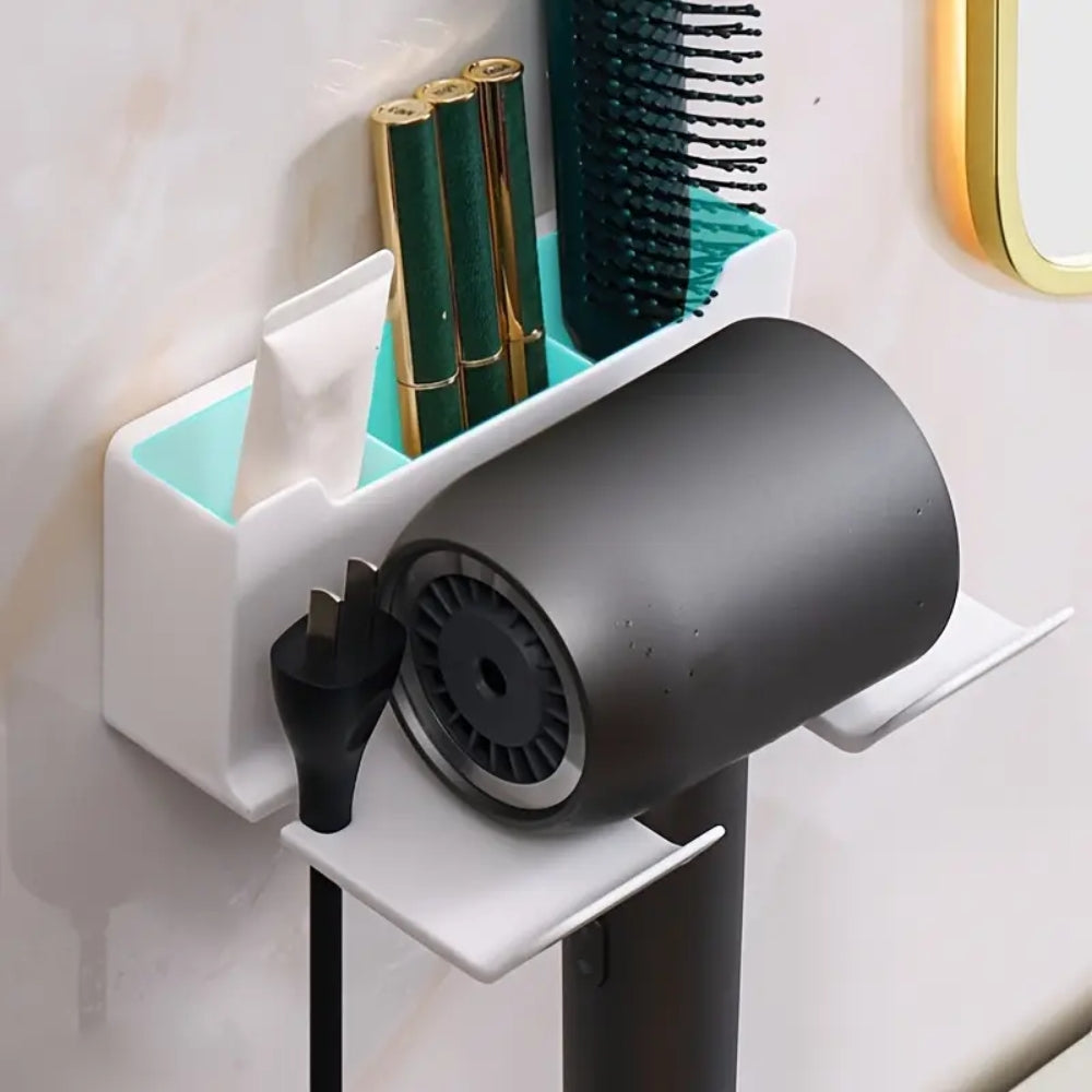Hair Dryer Holder Wall Dryer Cradle Straightener Stand Organizer Box