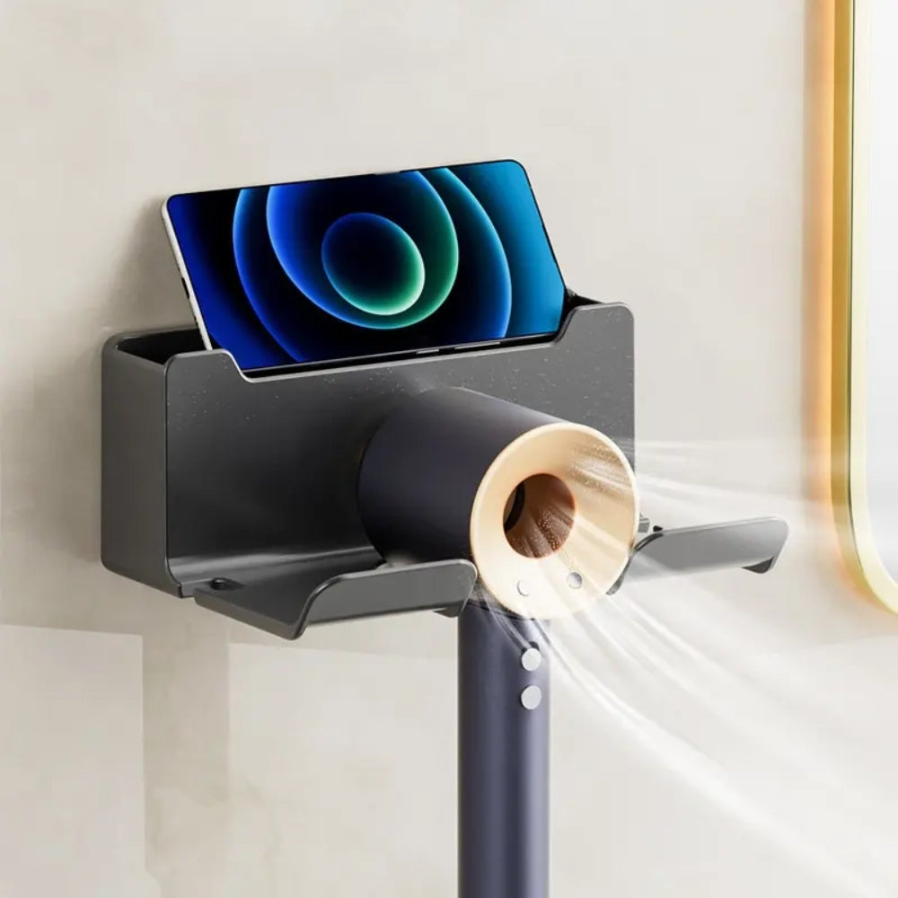 Hair Dryer Holder Wall Dryer Cradle Straightener Stand Organizer Box
