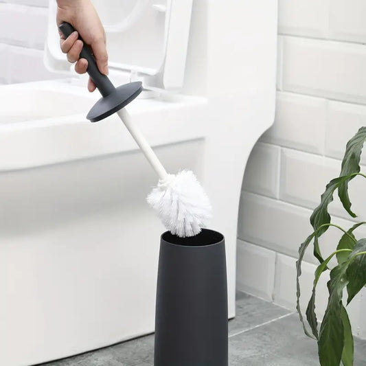 Plastic Toilet Brush And Holder Bathroom Toilet Removable Handle Sturdy And Durable
