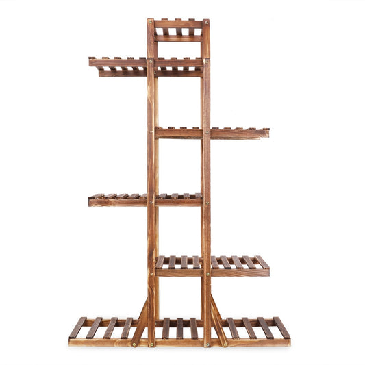 Wood Plant Display Shelf Stand Flower Pot Storage Rack Holder