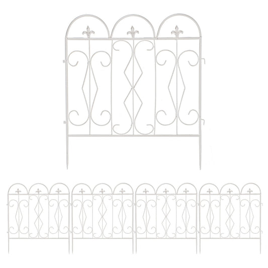 5pcs Decorative Garden Fence Outdoor Border Animal Barrier Fence
