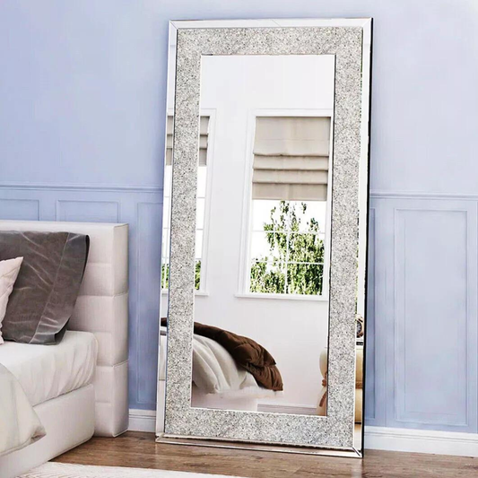 Sparkly Wall Mounted Crystal Diamond Vanity Mirror