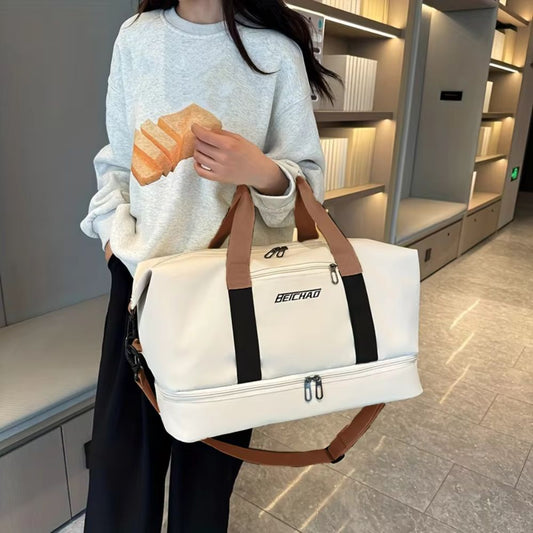 Large-Capacity Travel Bag with Dry Wet Separation for Sports, Fitness and Short Trips