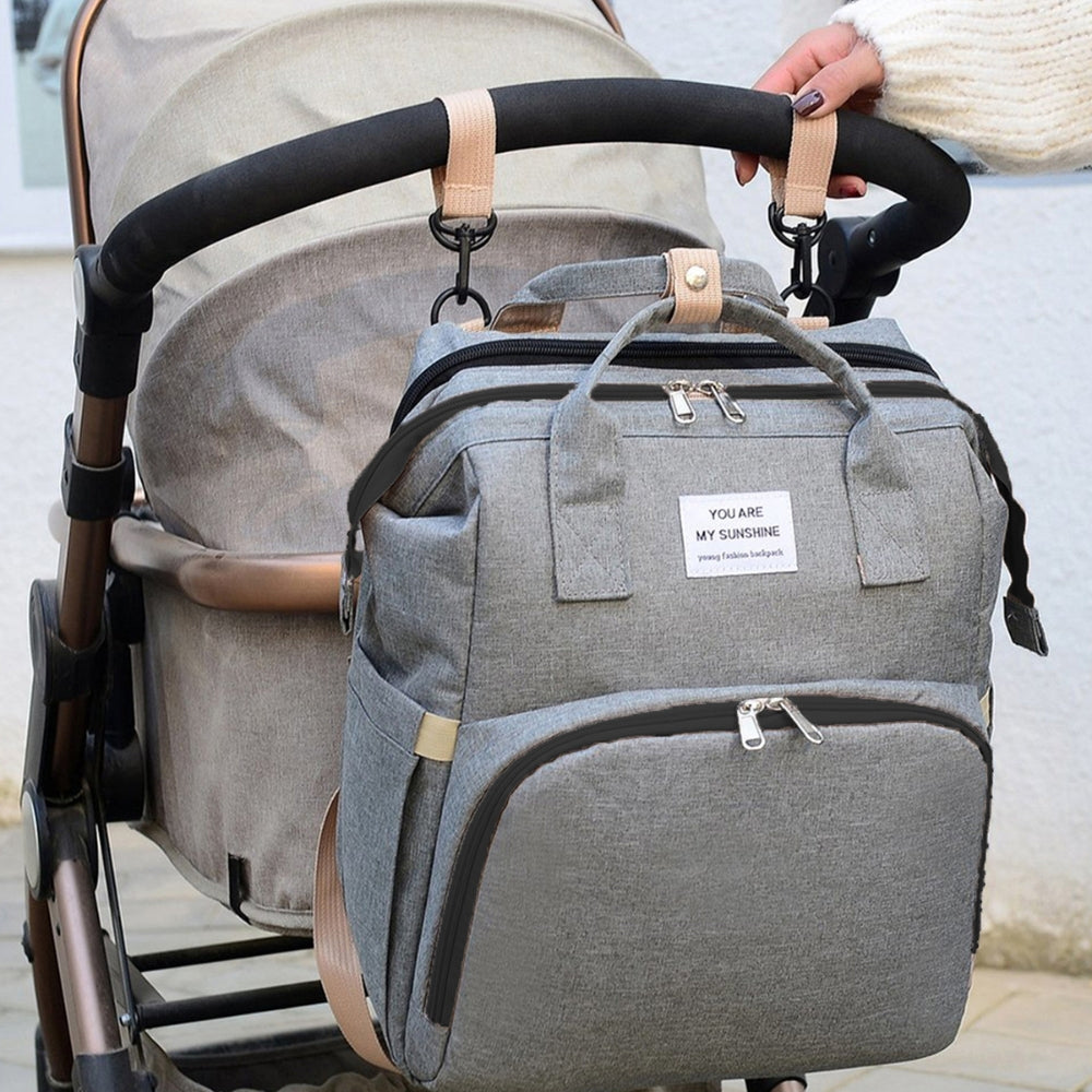 Foldable Diaper Bag with Changing Station Multifunction Portable Travel Back Pack