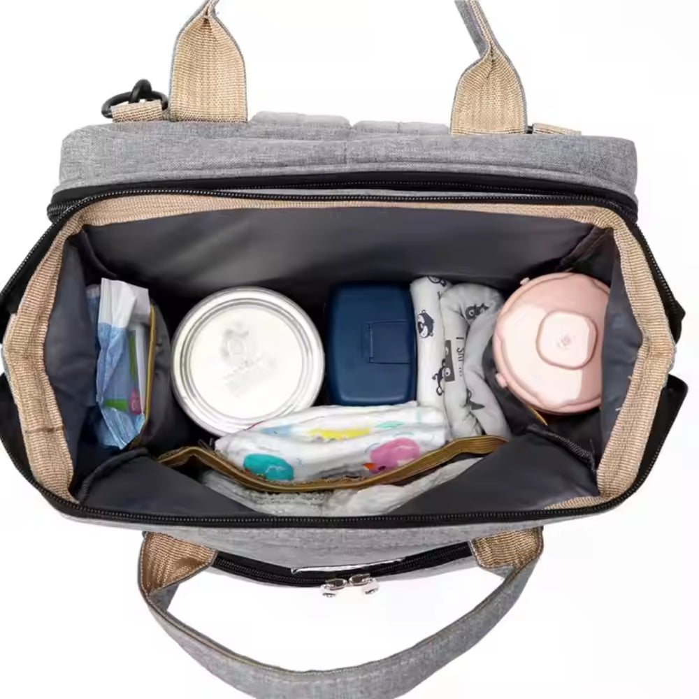 Foldable Diaper Bag with Changing Station Multifunction Portable Travel Back Pack