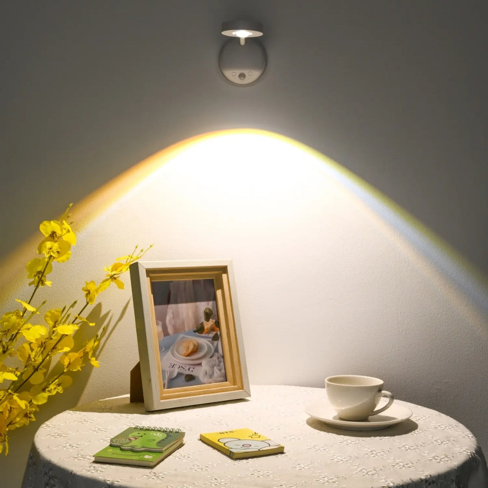 Night Light Motion Sensor Light Wireless USB LED Wall Lamp Indoor Lighting
