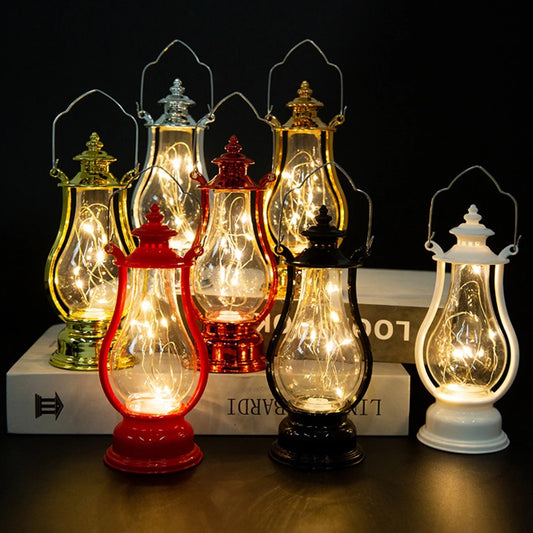 Retro LED Oil Lamp Multi-Colored Interior Decorative Desk Light